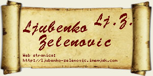 Ljubenko Zelenović vizit kartica